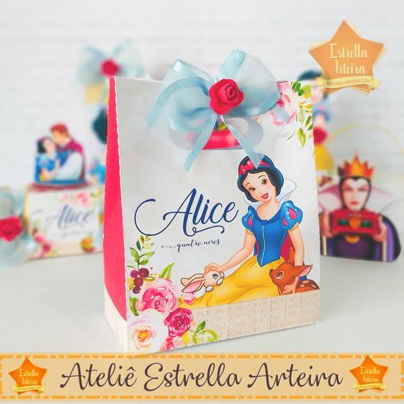 SACOLINHA LEMBRANCINHA BRANCA DE NEVE