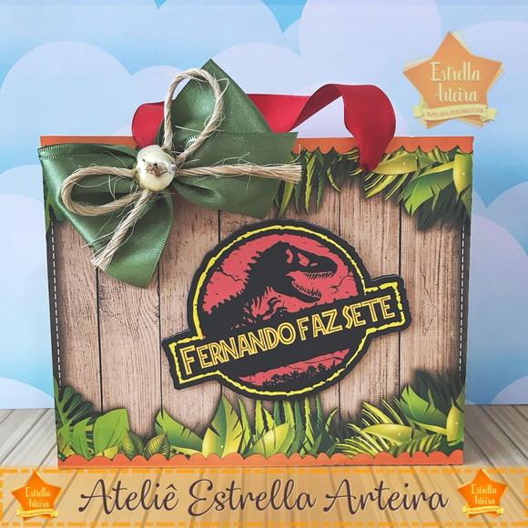 SACOLINHA LEMBRANCINHA JURASSIC PARK