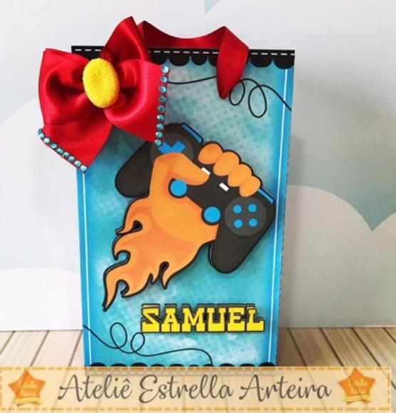 SACOLINHA LEMBRANCINHA VÍDEO GAME