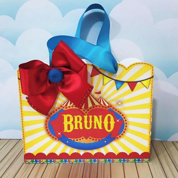 Sacolinha Personalizada Tema Circo