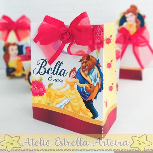 Sacolinha Tema a Bela e a Fera