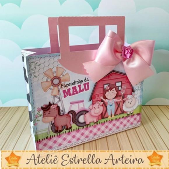 Sacolinha Tema Fazendinha Menina