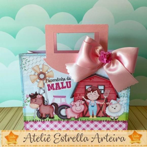 Sacolinha Tema Fazendinha Menina