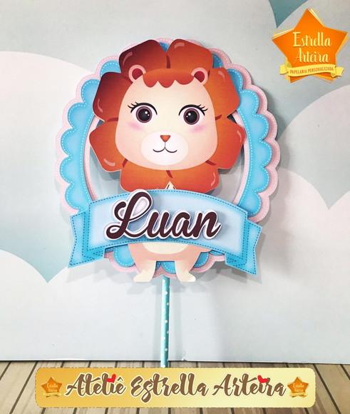 TOPO DE BOLO LEÃOZINHO