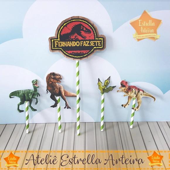 TOPO DE BOLO JURASSIC PARK