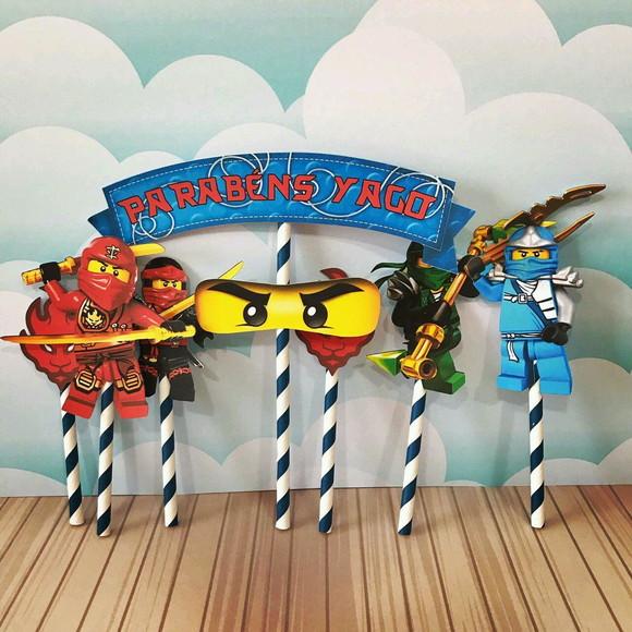 TOPO DE BOLO NINJAGO