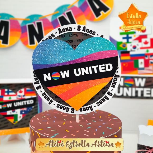 TOPO DE BOLO NOW UNITED