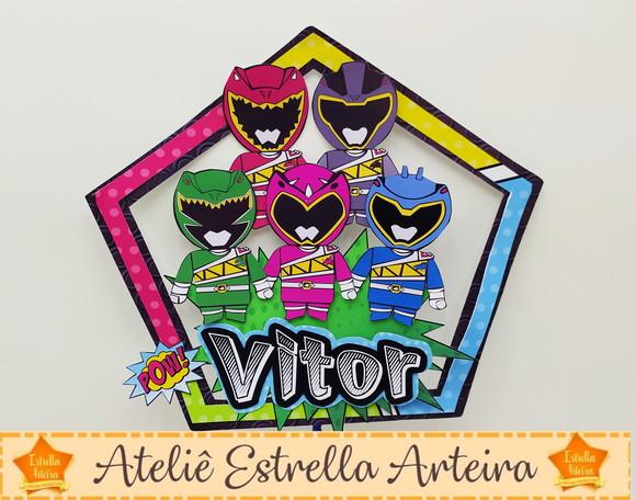 TOPO DE BOLO POWER RANGERS