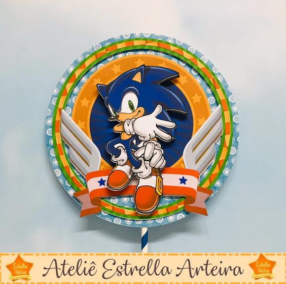 TOPO DE BOLO SONIC