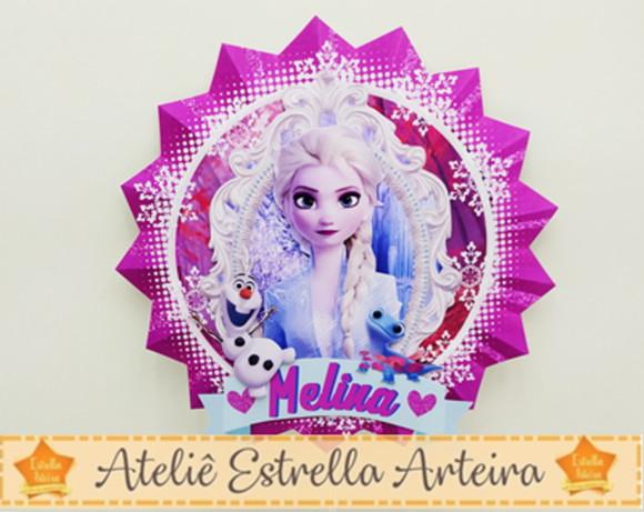 Topo De Bolo Tema Frozen