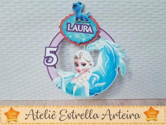 Topo De Bolo Tema Frozen