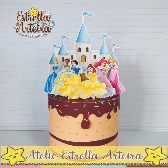 Topo de Bolo Tema Princesas