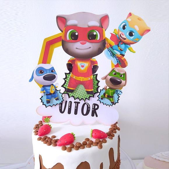 TOPO DE BOLO TOM HERO DASH