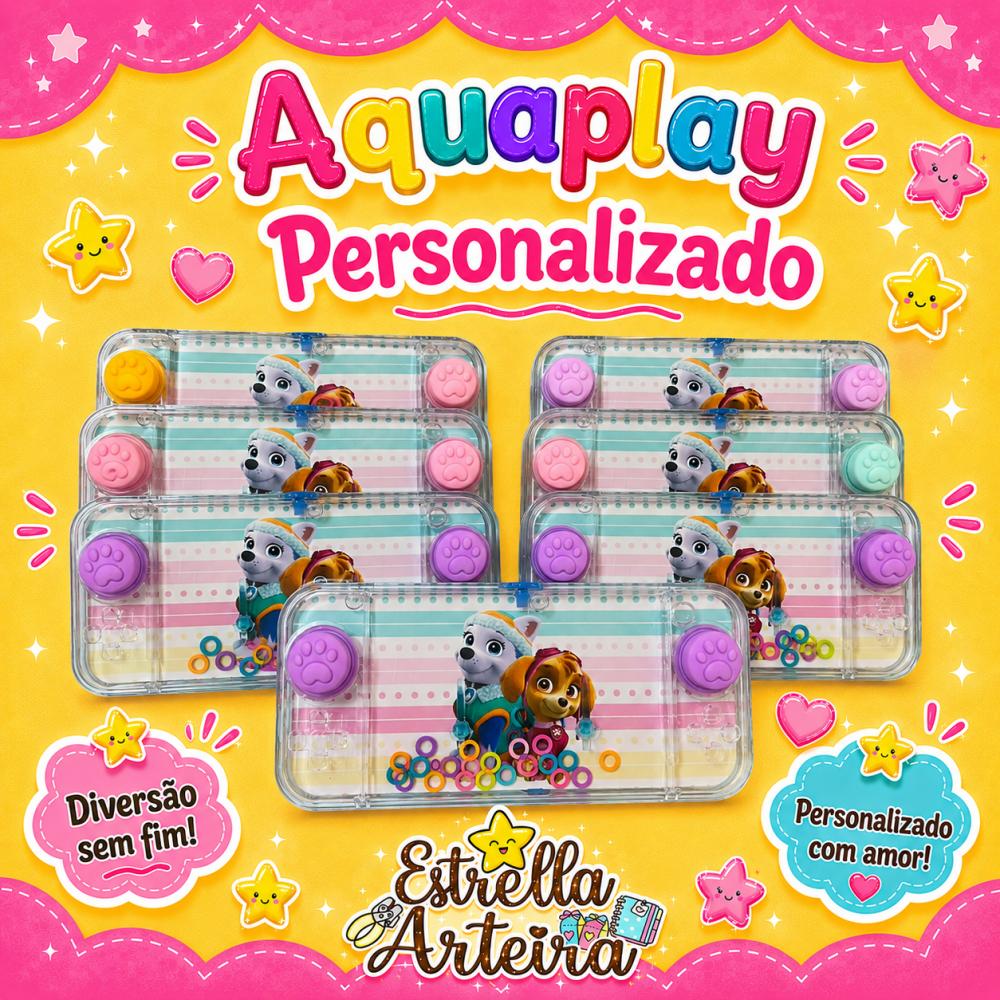Aquaplay Personalizado Sky e Everest Patrulha Canina