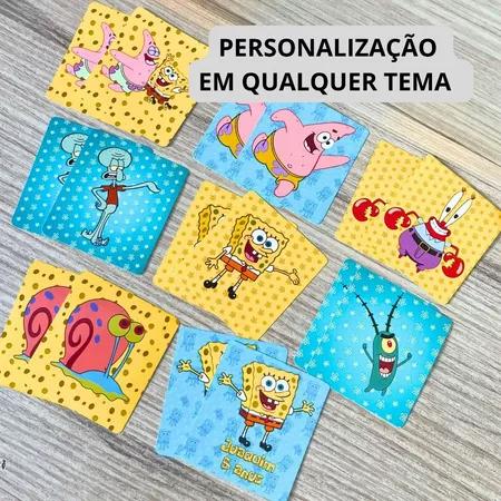 Jogo da Memória Personalizado Bob Esponja