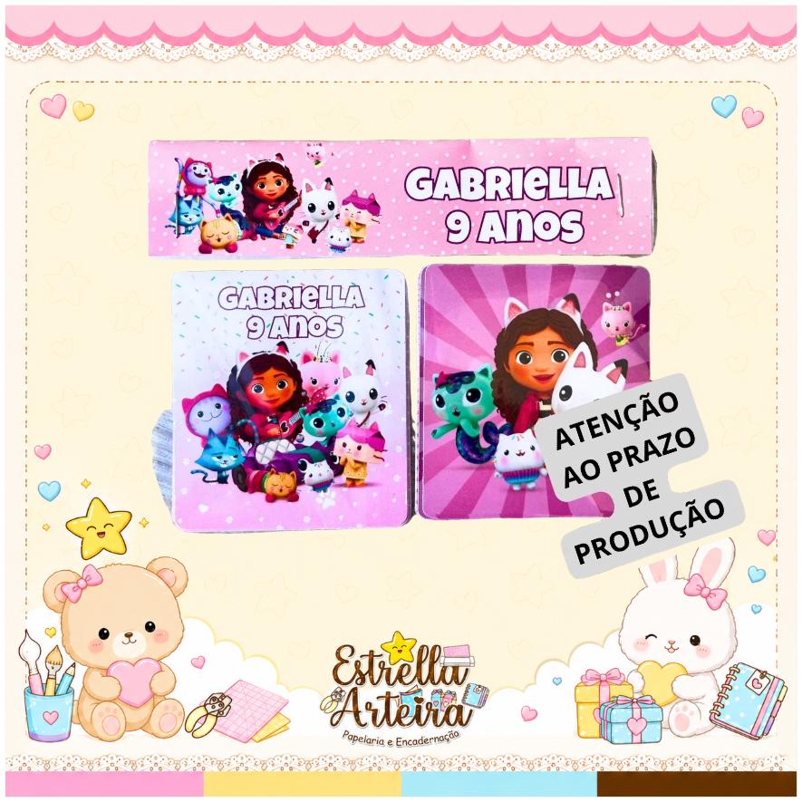 Jogo da Memória Personalizado A casa mágica da Gabby