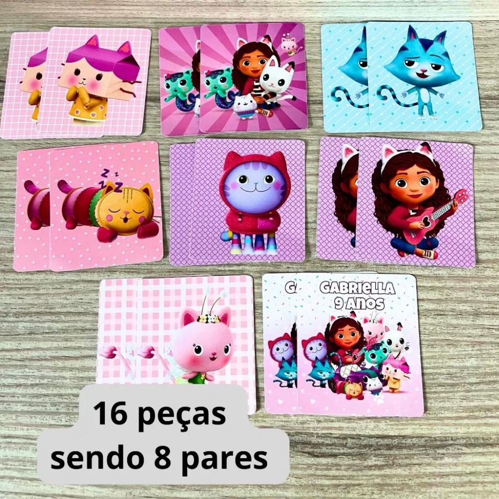 Jogo da Memória Personalizado A casa mágica da Gabby
