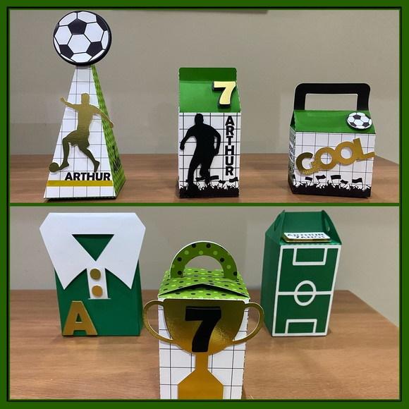 30 Caixinhas PEGUE E MONTE  - Tema Futebol