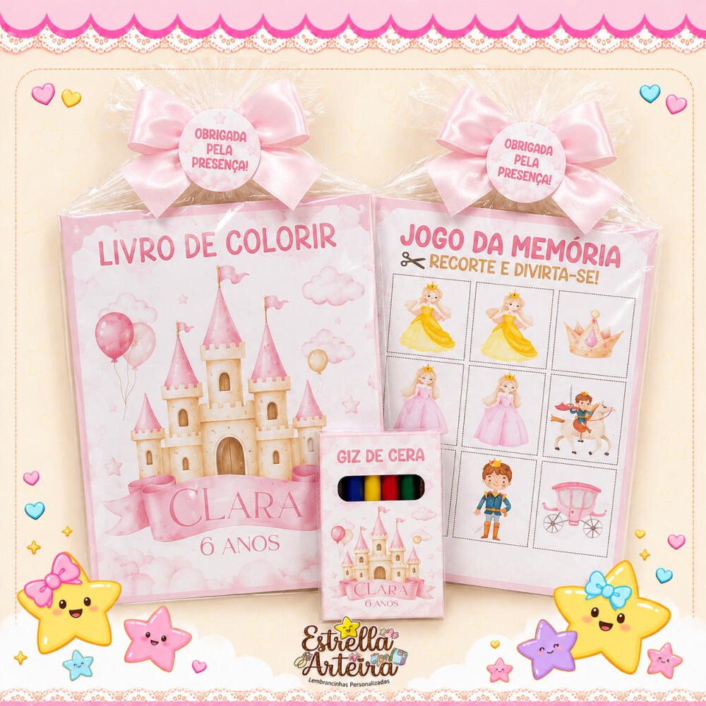 Revistinha de colorir - Tema Princesas