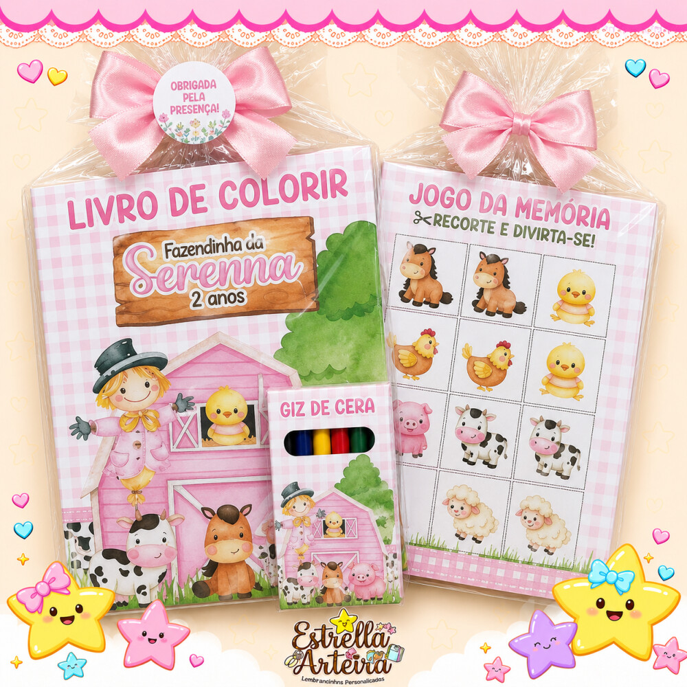 Revistinha de colorir - Tema Fazedinha menina