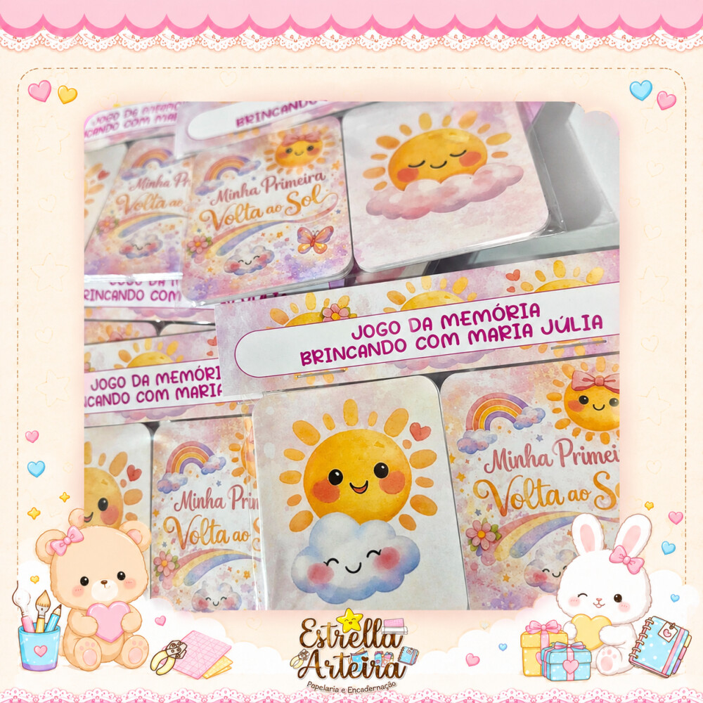 Jogo da Memória Personalizado Sunshine Raio de Sol