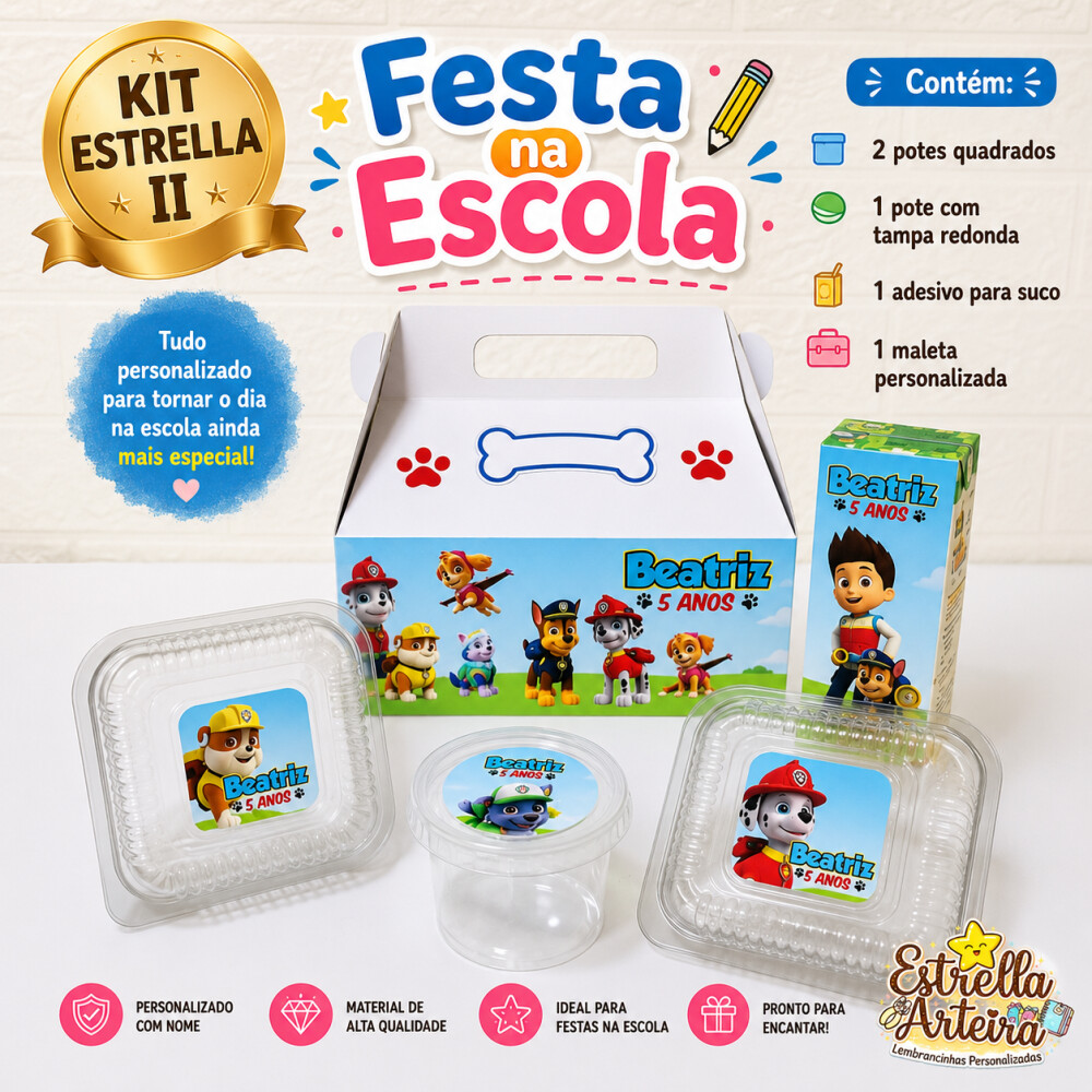 Kit festa escolar - Tema Patruha Canina