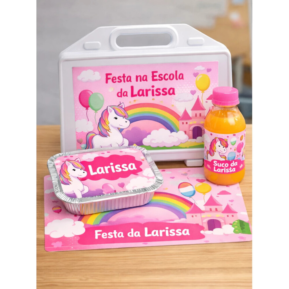 Kit festa escolar - Tema Unicórnio
