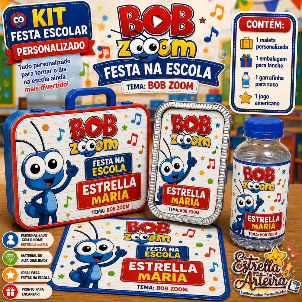Kit festa escolar - Tema Bob Zoom