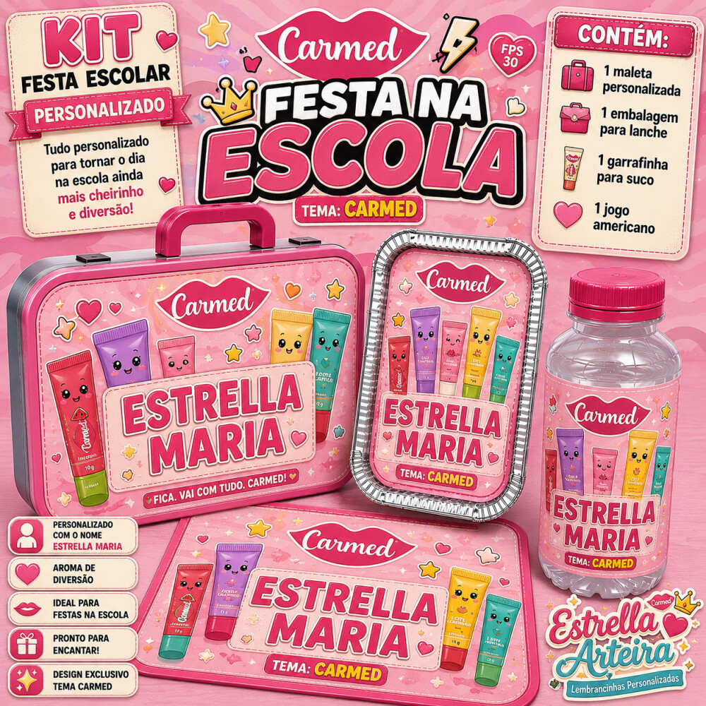 Kit festa escolar - Tema Carmed