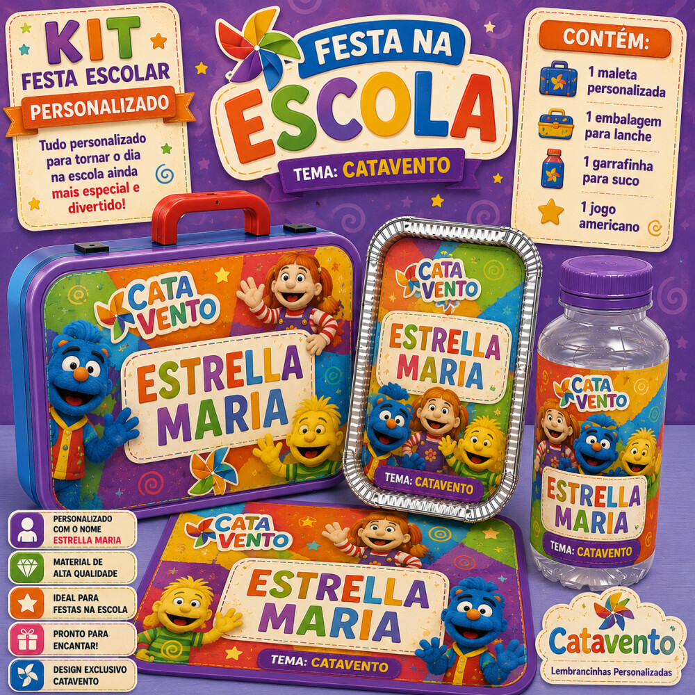 Kit festa escolar - Tema Catavento