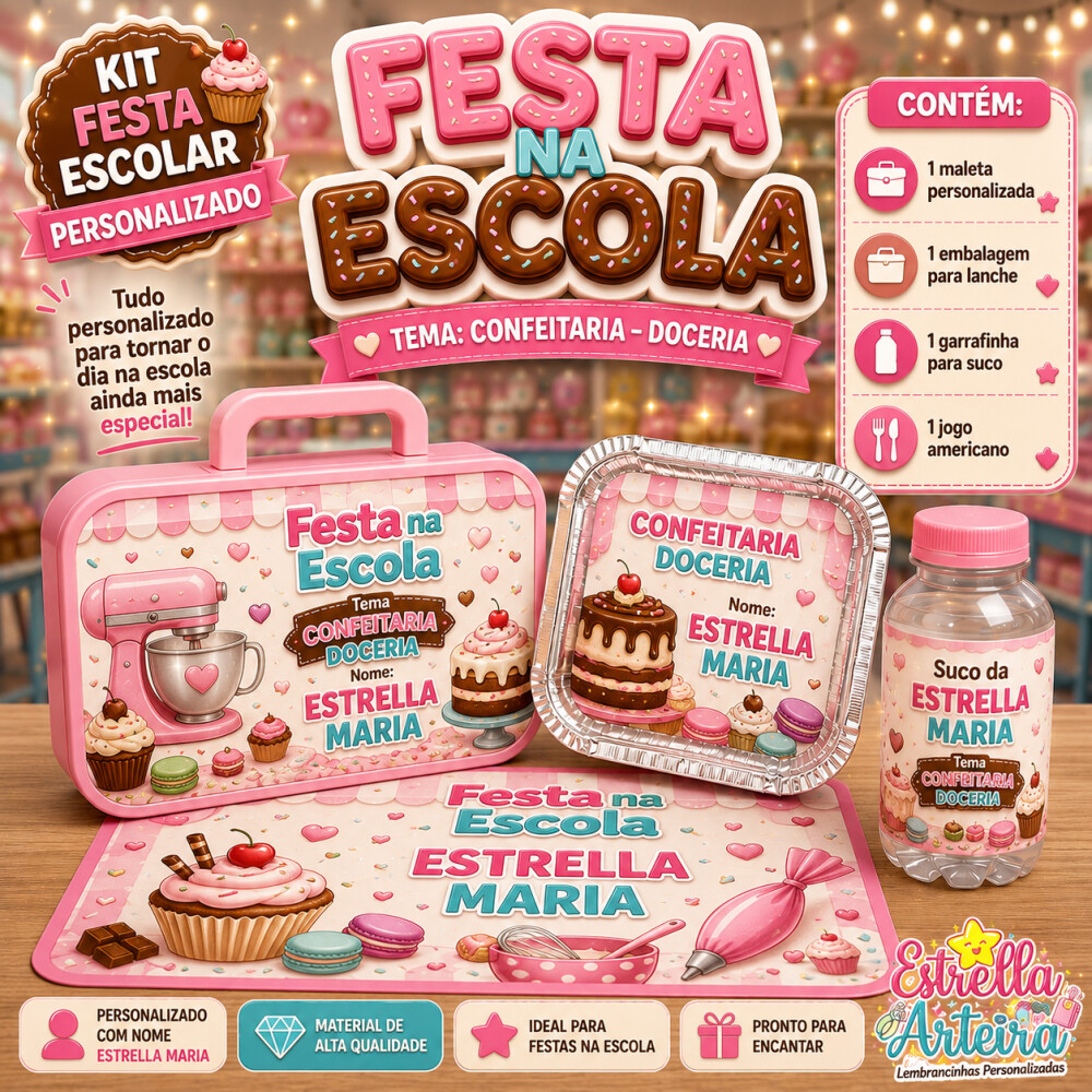 Kit festa na Escola Confeitaria - Doceria
