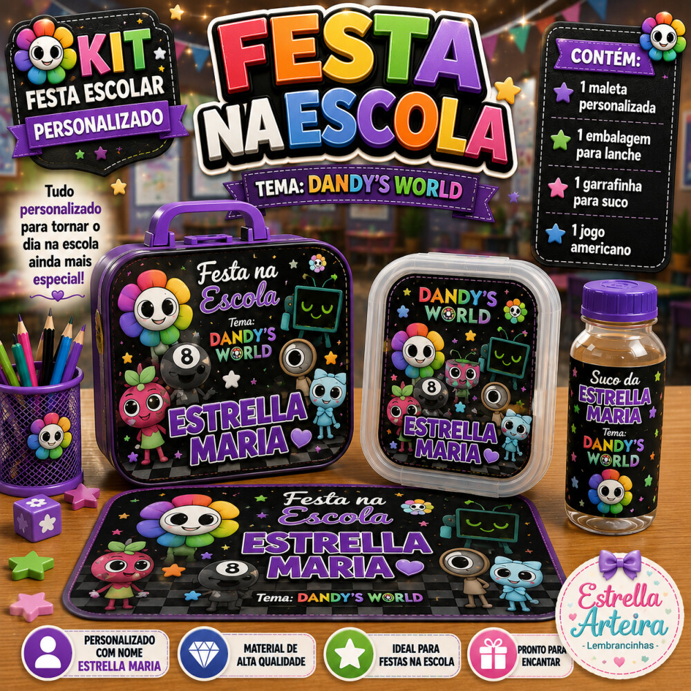Kit festa na Escola Dandys World