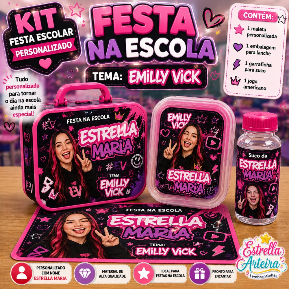 Kit festa na Escola Emilly Vick