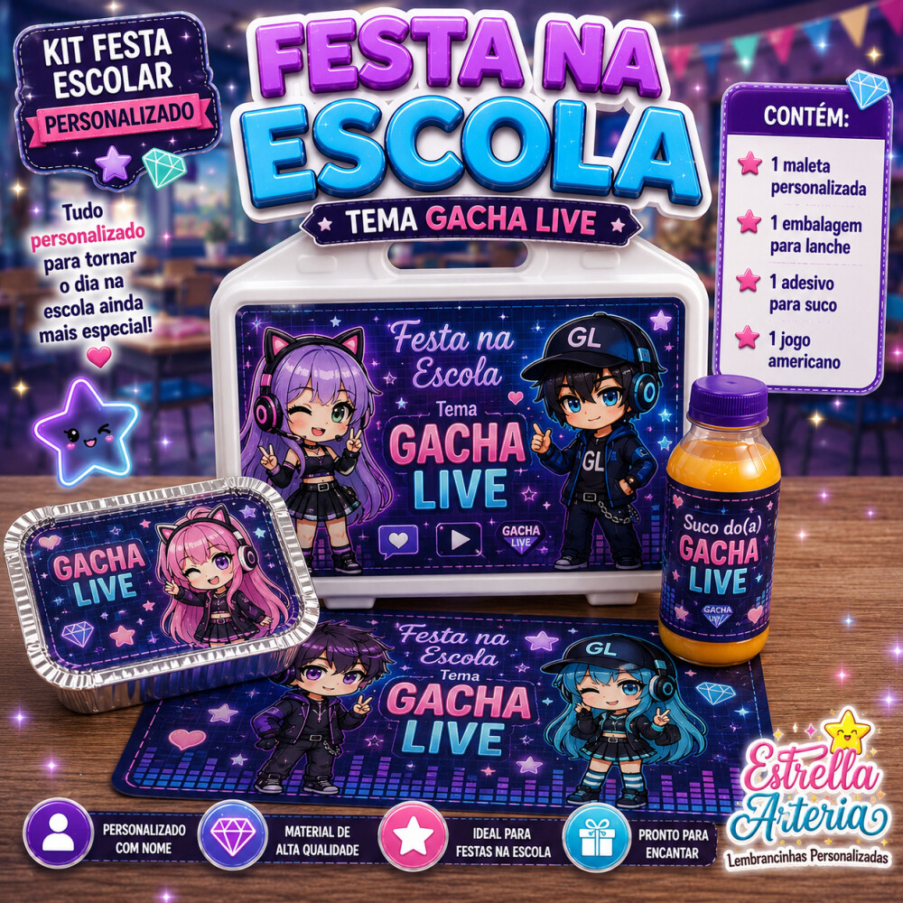 Kit festa na Escola Gacha Live