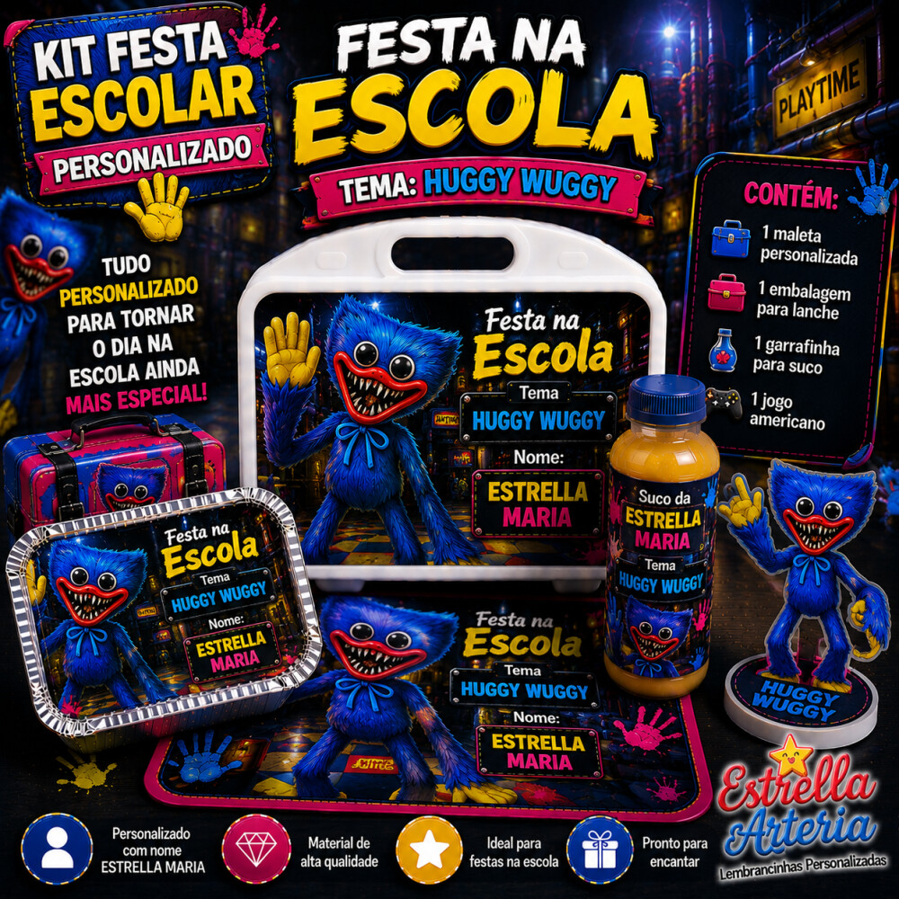 Kit festa na Escola Huggy Wuggy