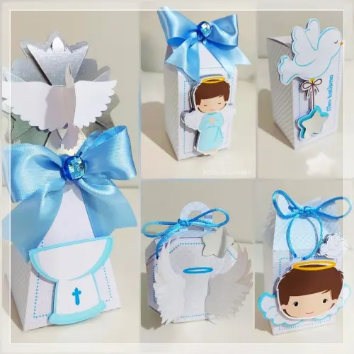 30 Caixinhas PEGUE E MONTE - Tema BATIZADO