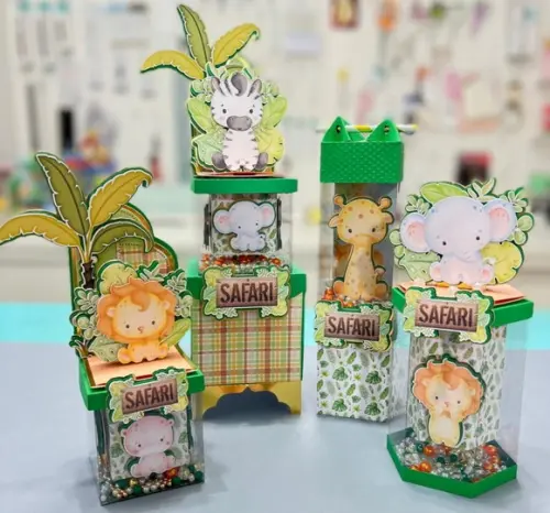 20 Caixinhas Luxo para Festa Tema Safari