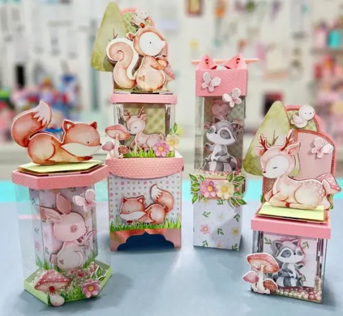 20 Caixinhas para Festa Tema Bosque Menina