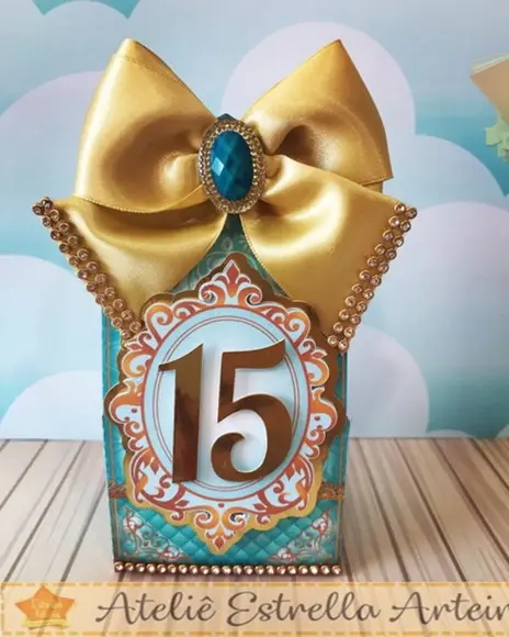 30 Caixinhas para Festa Tema 15 Anos