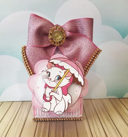 30 Caixinhas para Festa Tema Gatinha Marie
