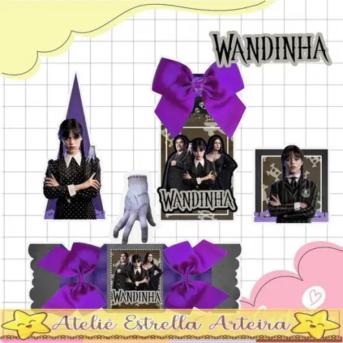 30 Caixinhas para Festa Tema Wandinha