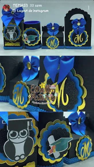 40 Caixinhas para Festa Formatura Abc