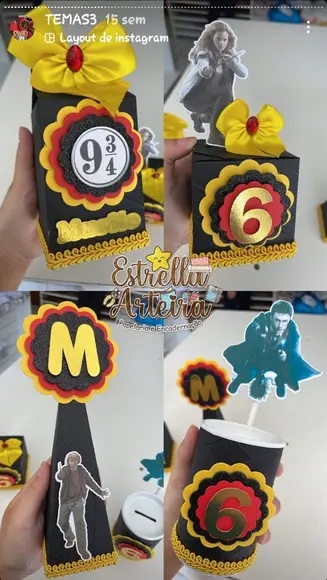40 Caixinhas para Festa Tema Harry Potter
