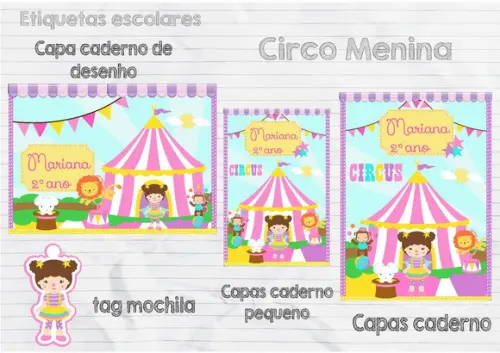 ETIQUETA ESCOLAR CIRCO