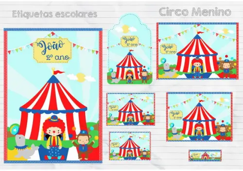 ETIQUETA ESCOLAR CIRCO
