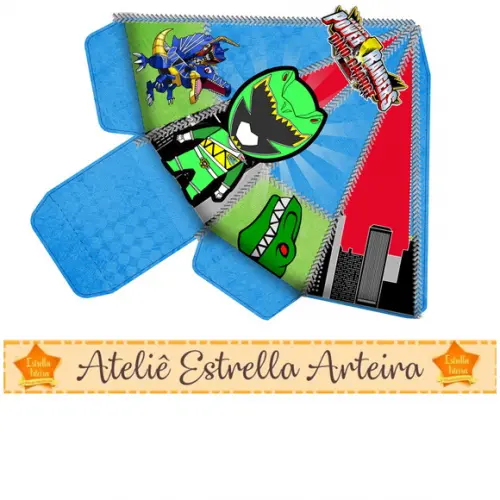 frete grátis - pacote 10 unid. CAIXINHA POWER RANGERS