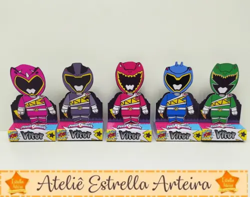 frete grátis - pacote 20 unid. porta bis POWER RANGERS