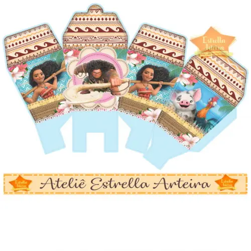 FRETE GRÁTIS- PACOTE 10 CAIXINHAS - MOANA