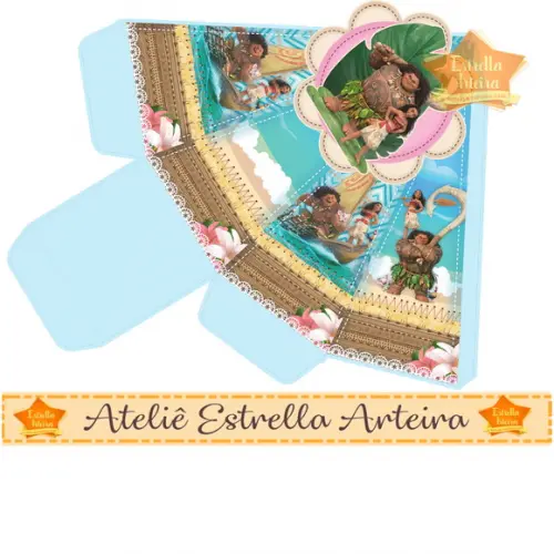 FRETE GRÁTIS- PACOTE 10 CAIXINHAS - MOANA