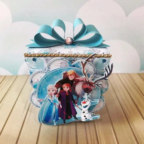Kit 30 Caixinhas Para Festa Tema Frozen
